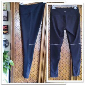 90 Degree By Reflex High Waist Mesh Reflective Tights/Leggings - Black, S